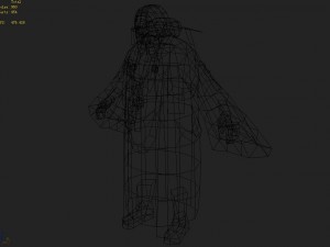 low poly 3d women - flying mother 3D 模型