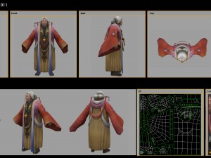 low poly 3d women - flying mother 3D 模型