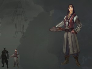 low poly 3d women - women in fengxian village 3D Model