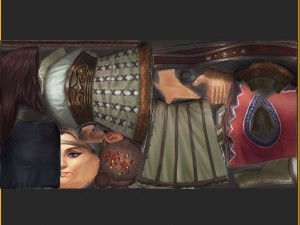 low poly 3d women - women in fengxian village 3D Model