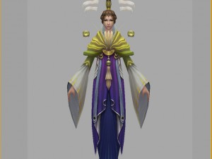 low poly 3d women - the venerable buddha 3D Modell