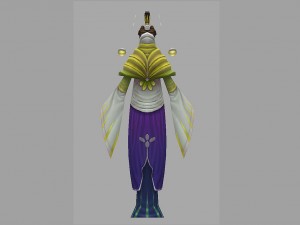 low poly 3d women - the venerable buddha 3D Modell