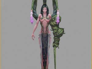 low poly 3d women - gu teng luo xian Modelo 3D