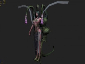low poly 3d women - gu teng luo xian Modelo 3D