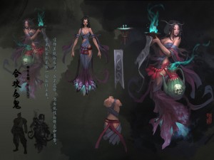 low poly 3d women - hehuan ghost 3D-Modell