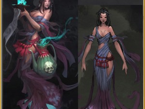 low poly 3d women - hehuan ghost 3D 模型