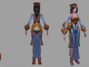 low poly 3d women - foxmyles 3D Model