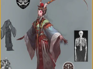 low poly 3d women - flower 3D Model