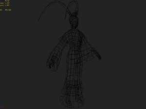 low poly 3d women - flower 3D Модель