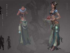 लो पॉली 3डी महिलाएं - दया सितारा 3D मॉडल