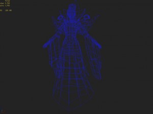 low poly 3d women - lady lotus 3D मॉडल
