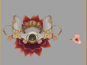 low poly 3d women - ling ji buddha 3D Model