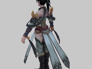 low poly 3d women - raksha women Modèle 3D