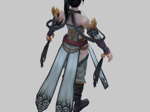 low poly 3d women - raksha women Modèle 3D