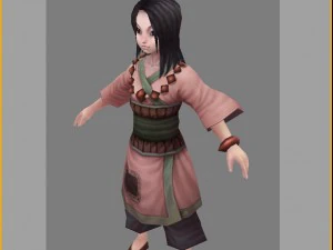 low poly 3d women - shade 3D Model
