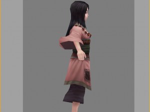 low poly 3d women - shade Model 3D