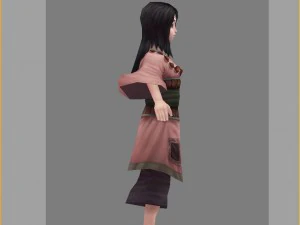 low poly 3d women - shade 3D Model