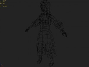 low poly 3d women - shade Model 3D