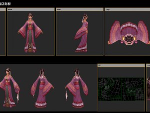 low poly 3d women - beauty shop owner Modello 3D