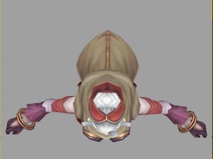 low poly 3d women - girl luo 3D 模型