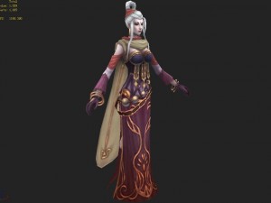 low poly 3d women - girl luo 3D 模型