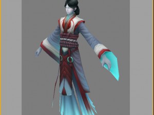 low poly 3d women - women phantom Modelo 3D
