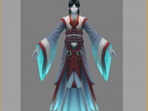 low poly 3d women - women phantom Modelo 3D