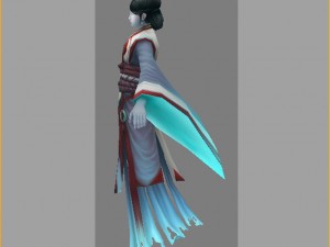 low poly 3d women - women phantom Modelo 3D
