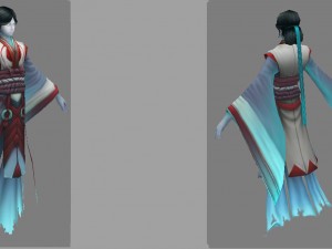 low poly 3d women - women phantom Modelo 3D