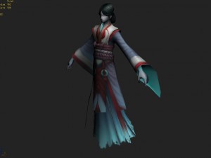 low poly 3d women - women phantom Modelo 3D