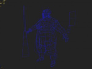 low poly 3d women - servant 3D Model