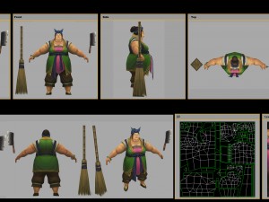 low poly 3d women - servant 3D Model