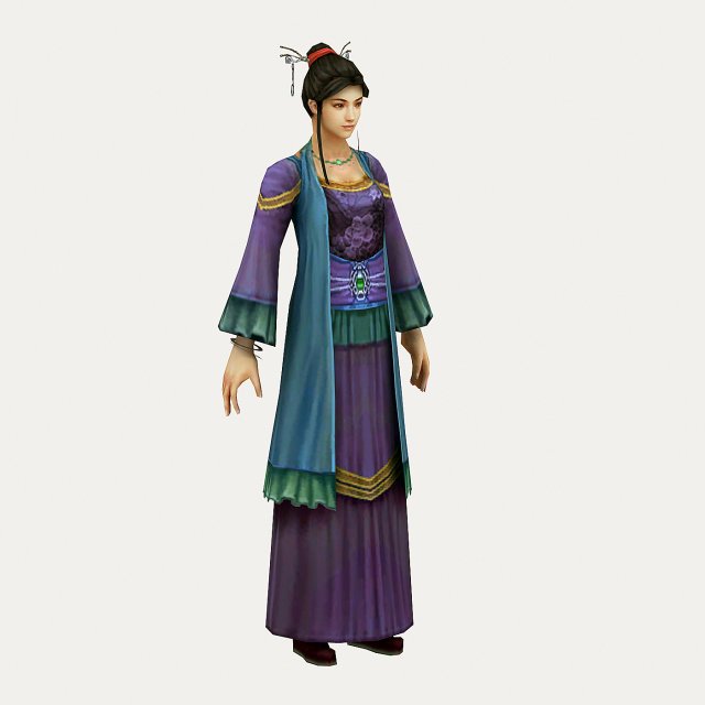 low poly 3d women - accessories store owner 3D Model .c4d .max .obj .3ds .fbx .stl .blend 