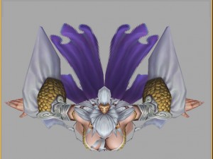 low poly 3d women - water god 3D-Modell