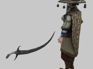 low poly 3d women - end of the world traveler 3D Model