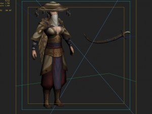 low poly 3d women - end of the world traveler Model 3D