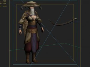 low poly 3d women - end of the world traveler 3D Model