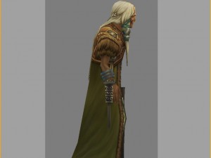 low poly 3d women - old tuoling village woman Model 3D