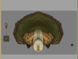 low poly 3d women - old tuoling village woman Model 3D