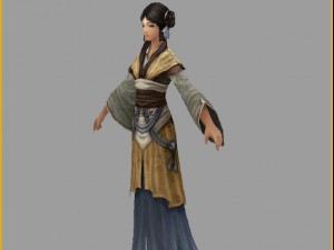 low poly 3d women - siege girls 3D मॉडल