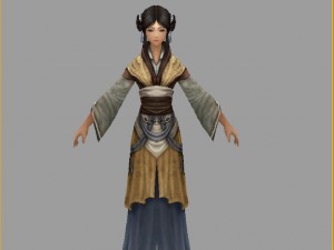 low poly 3d women - siege girls 3D मॉडल