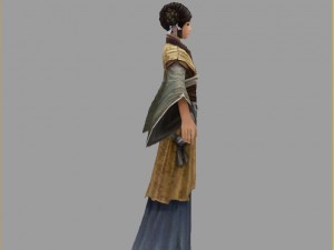 low poly 3d women - siege girls 3D मॉडल