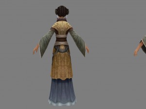 low poly 3d women - siege girls 3D मॉडल