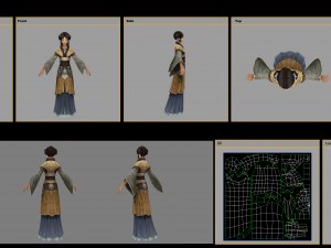low poly 3d women - siege girls 3D मॉडल