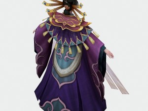 low poly 3d women - queen mother of the west Modelo 3D
