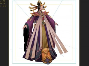 low poly 3d women - queen mother of the west Modelo 3D