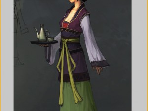 low poly 3d women - skull ring 3Dモデル