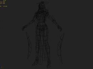 low poly 3d women - shadows 3D मॉडल