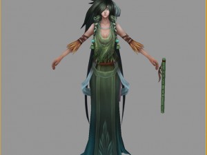 low poly 3d women - ye ling fairy Model 3D
