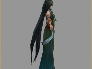 low poly 3d women - ye ling fairy Model 3D